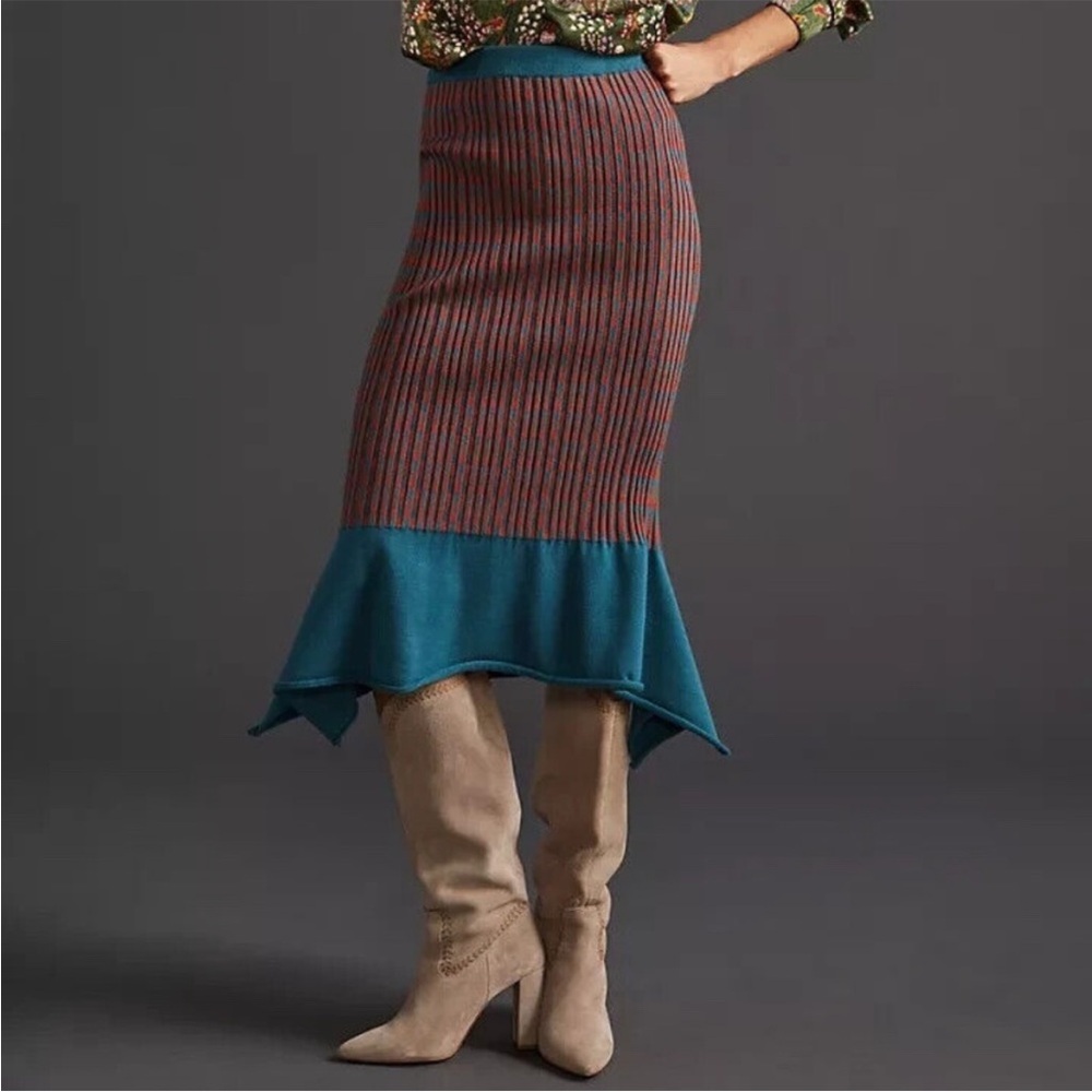 Current Air sweater Striped Skirt XS
